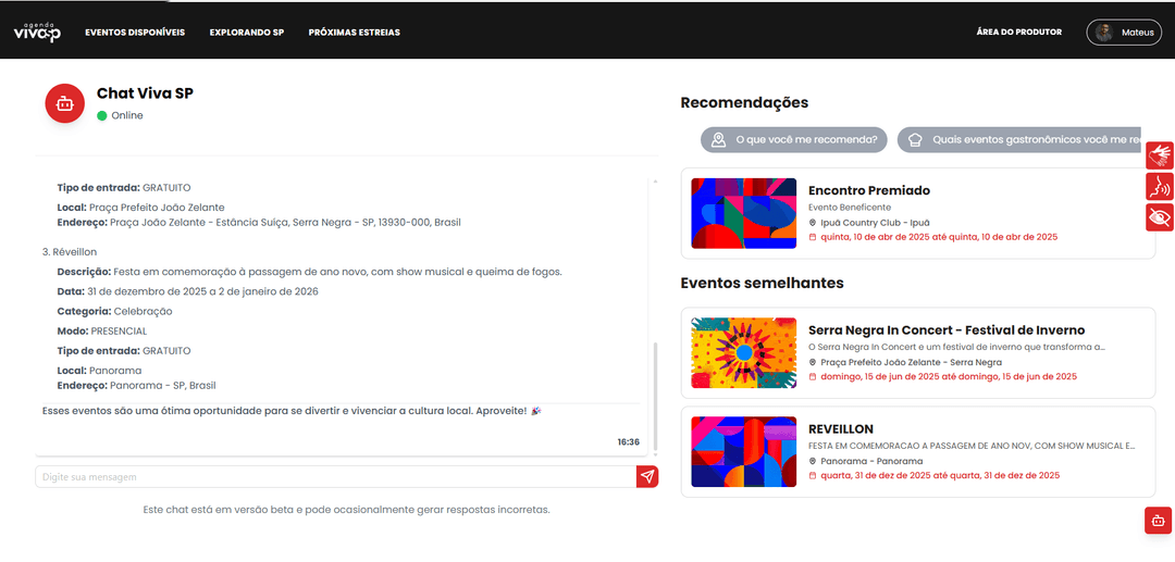 Recomendações