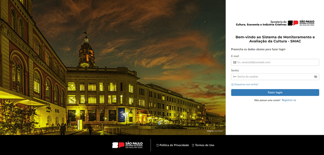 Area de login